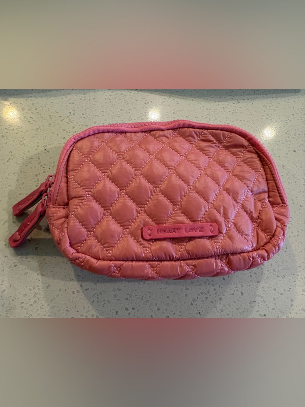 Quilted Pink belt bag fanny pack bum bag